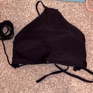 black bikini top